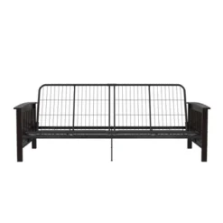 Full Brixen Wood Arm Metal Futon Frame With 6" Mattress - Room & Joy 30 Full Brixen Wood Arm Metal Futon Frame With 6" Mattress - Room & Joy -Furniture Series Store GUEST f73daafc 27e1 4e5e 986e 7b27f151ff28