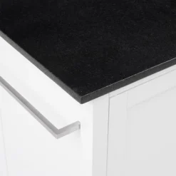 Soren Granite Top Kitchen Island/Cart Black/White - Crosley -Furniture Series Store GUEST f8d2caeb 27d1 44c9 9f92 d535fbb8e7b4
