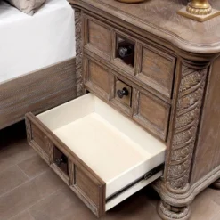 3pc Lellen Bedroom Set With 2 Nightstands Beige/Rustic Natural Tone - HOMES: Inside + Out 14 3pc Lellen Bedroom Set With 2 Nightstands Beige/Rustic Natural Tone - HOMES: Inside + Out -Furniture Series Store GUEST faf6bf0d c257 4ab6 8e12 71c8902ccce1