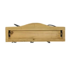 Black Metal & Wood Space Saving Wine Holder - Foreside Home & Garden -Furniture Series Store GUEST fb551f22 d842 4e07 b7c0 050aa8a1b886