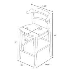 Kaysville Curved Back Wood Counter Height Barstool - Threshold™ Designed With Studio McGee -Furniture Series Store GUEST fd10f3f7 c840 492c 99c3 22fe1ea36f2d