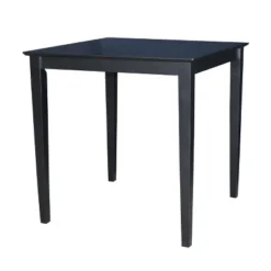 36" Square Solid Wood Top Counter Height Table With Shaker Legs - International Concepts