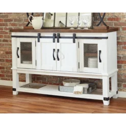 Valebeck Dining Server White/Brown/Beige - Signature Design By Ashley -Furniture Series Store GUEST fd80a2cb 66ad 4287 8852 8f620491da4e