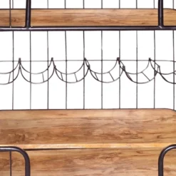 2 Shelves And Metal Frame Bar Cart With Wooden Top Black/Brown - The Urban Port 6 2 Shelves And Metal Frame Bar Cart With Wooden Top Black/Brown - The Urban Port -Furniture Series Store GUEST fd8d8a02 b8a4 4a51 9599 fcc944169a2d