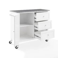 Soren Granite Top Kitchen Island/Cart Gray/White - Crosley -Furniture Series Store GUEST ff31bb28 c4a8 4335 8e97 7f263b2eb936