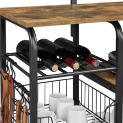 Yaheetech Kitchen Storage Shelves With 10 Hooks 11 Yaheetech Kitchen Storage Shelves With 10 Hooks -Furniture Series Store GUEST ff66b3d7 e13f 41ae 9f5d dc53c82d200b