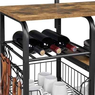 Yaheetech Kitchen Storage Shelves With 10 Hooks 5 Yaheetech Kitchen Storage Shelves With 10 Hooks - Image 5